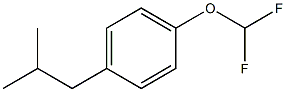1-(ジフルオロメトキシ)-4-イソブチルベンゼン 化学構造式