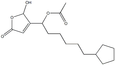  Acetic acid 1-[(2,5-dihydro-2-hydroxy-5-oxofuran)-3-yl]-6-cyclopentylhexyl ester