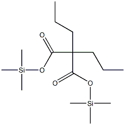 Heptane-4,4-dicarboxylic acid bis(trimethylsilyl) ester Structure