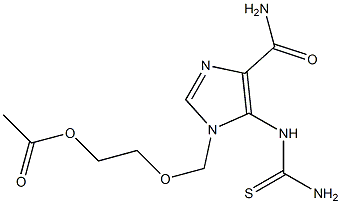 1-[(2-Acetyloxyethoxy)methyl]-5-thioureido-1H-imidazole-4-carboxamide Struktur