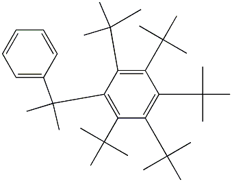 2-(ペンタ-tert-ブチルフェニル)-2-フェニルプロパン 化学構造式