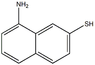 8-アミノ-2-ナフタレンチオール 化学構造式