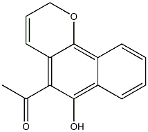 5-Acetyl-2H-naphtho[1,2-b]pyran-6-ol Structure