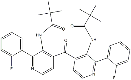 2-Fluorophenyl[3-[(1-oxo-2,2-dimethylpropyl)amino]pyridin-4-yl] ketone Structure