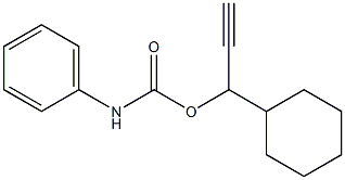 Carbanilic acid 1-cyclohexyl-2-propynyl ester Struktur