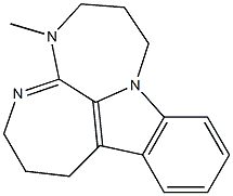 2,3,4,6,7,8-Hexahydro-4-methyl-1H-4,5,12b-triazaindeno[1,2,3-ef]heptalene 结构式