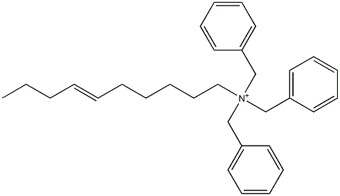 (6-Decenyl)tribenzylaminium Struktur