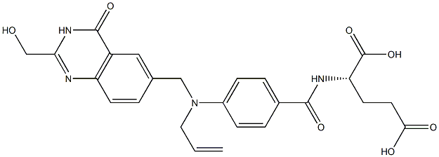 (2S)-2-[4-[N-[(3,4-Dihydro-2-hydroxymethyl-4-oxoquinazolin)-6-ylmethyl]-N-(2-propenyl)amino]benzoylamino]glutaric acid