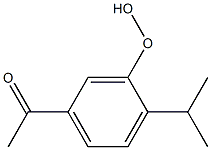 5-Acetyl-2-isopropylphenyl hydroperoxide Structure