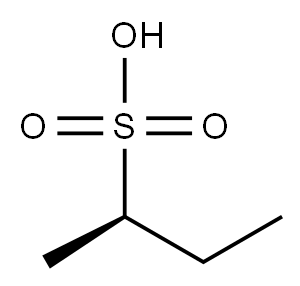 [R,(+)]-2-ブタンスルホン酸 化学構造式