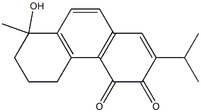 5,6,7,8-Tetrahydro-8-hydroxy-2-isopropyl-8-methylphenanthrene-3,4-dione 结构式
