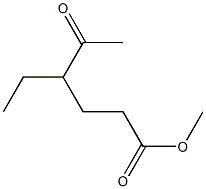 4-Acetylhexanoic acid methyl ester Struktur