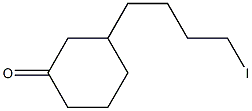 3-(4-Iodobutyl)cyclohexan-1-one Struktur