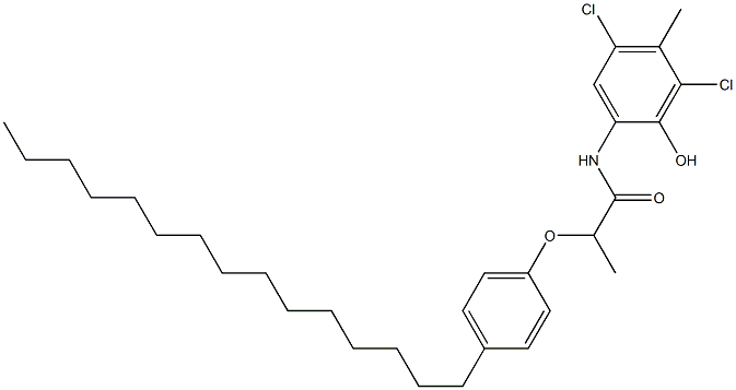 2-[2-(4-Pentadecylphenoxy)propanoylamino]-4,6-dichloro-5-methylphenol