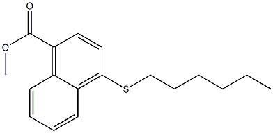  4-[Hexylthio]-1-naphthoic acid methyl ester