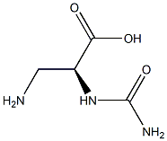 [S,(+)]-3-Amino-2-ureidopropionic acid Struktur