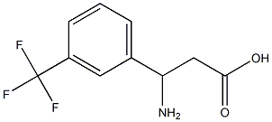 (RS)-3-amino-3-(3-trifluoromethylphenyl)propionic acid Structure