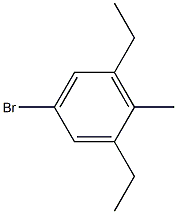 2,6-二乙基-4-溴甲苯,,结构式