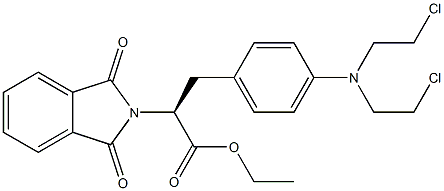 N,N-phthaloyl-4-[bis-(2-chloroethyl)amino]-L-phenylalanine ethyl ester Structure