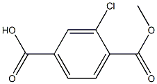 3-chloro-4-(methoxycarbonyl)benzoic acid Struktur