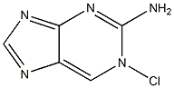 1-chloro-2-aminopurine Struktur