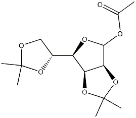 1-O-Acetyl-2,3:5,6-di-O-isopropylidene-D-mannofuranose Structure