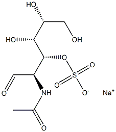 N-乙酰基-D-葡糖胺-3-O-硫酸钠盐, , 结构式