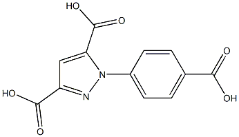 1-(4-Carboxy-phenyl)-1H-pyrazole-3,5-dicarboxylic acid Structure