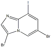 3,6-Dibromo-8-iodo-imidazo[1,2-a]pyridine Struktur