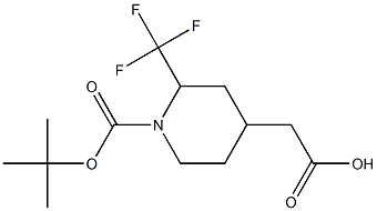 2-(1-(tert-butoxycarbonyl)-2-(trifluoromethyl)piperidin-4-yl)acetic acid