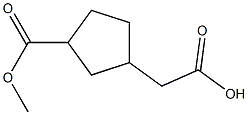 2-(3-(methoxycarbonyl)cyclopentyl)acetic acid