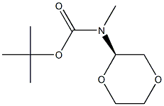 (R)-N-BOC-(1,4-二氧六环-2-基)甲胺, , 结构式