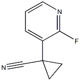 1-(2-fluoropyridin-3-yl)cyclopropane-1-carbonitrile 结构式