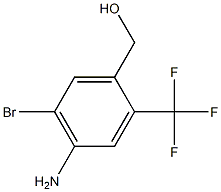 (4-Amino-5-bromo-2-trifluoromethyl-phenyl)-methanol Struktur
