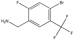 (4-Bromo-2-fluoro-5-trifluoromethyl-phenyl)-methyl-amine Struktur