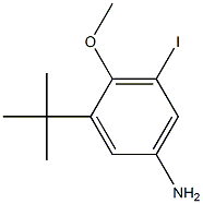 3-tert-Butyl-5-iodo-4-methoxy-phenylamine Struktur