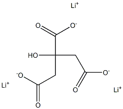 LITHIUM CITRATE Struktur