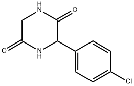3-(4-chlorophenyl)piperazine-2,5-dione Struktur