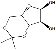 3,5-O-Isopropylidene-a-L-xylofuranose 结构式