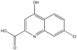 7-氯-4-羟基喹啉-2-羧酸,,结构式
