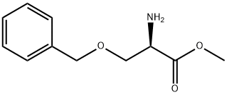 Methyl (2R)-2-amino-3-(benzyloxy)propanoate 化学構造式