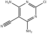 4,6-Diamino-2-chloro-5-pyrimidinecarbonitrile 结构式