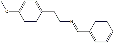 4-Methoxy-N-(phenylmethylene)benzeneethanamine 化学構造式