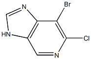 7-Bromo-6-chloro-3H-imidazo[4,5-c]pyridine Struktur