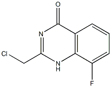 2-Chloromethyl-8-fluoro-1H-quinazolin-4-one,,结构式