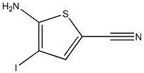 5-Amino-4-iodo-thiophene-2-carbonitrile Struktur