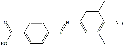 (E)-4 - ((4-氨基-3,5-二甲基苯基)二氮烯基)苯甲酸,,结构式