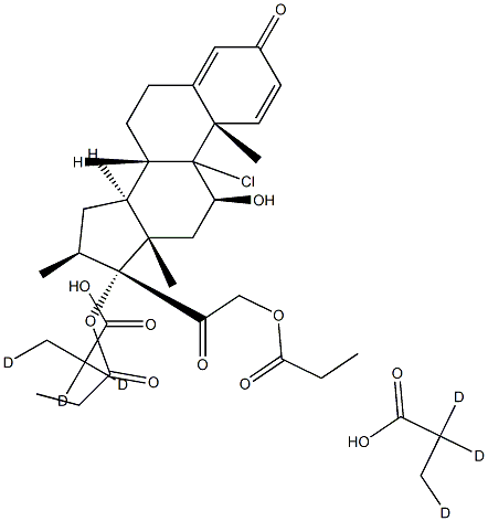 Beclomethasone dipropionate-d6 Struktur