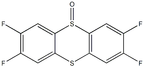 2,3,7,8-Tetrafluorothianthrene-S-oxide 化学構造式