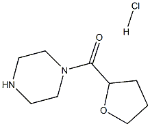1-(2-四氢呋喃甲酰基)哌嗪盐酸盐 结构式